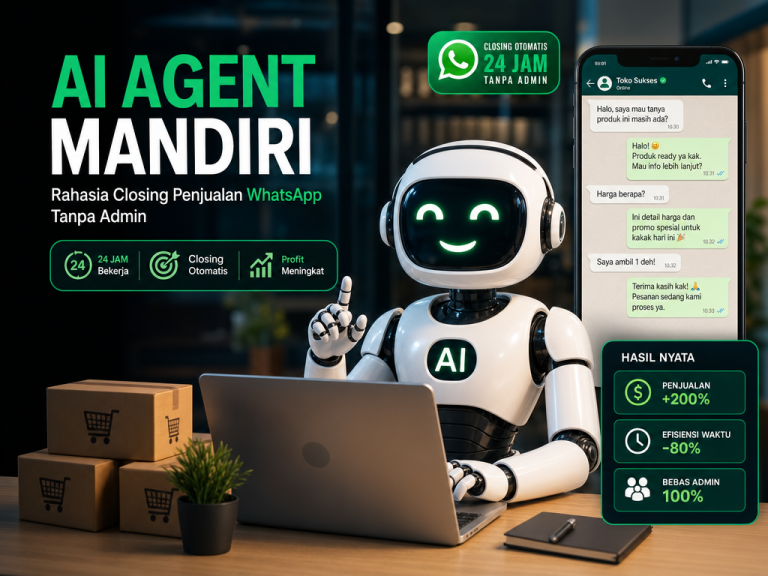 AI Agent Mandiri untuk closing penjualan otomatis di WhatsApp