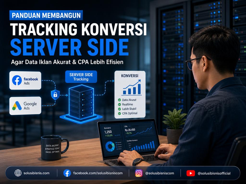 Implementasi tracking konversi server side untuk akurasi data iklan digital