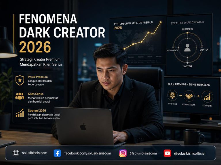 Fenomena Dark Creator 2026 dan strategi kreator premium menarik klien serius