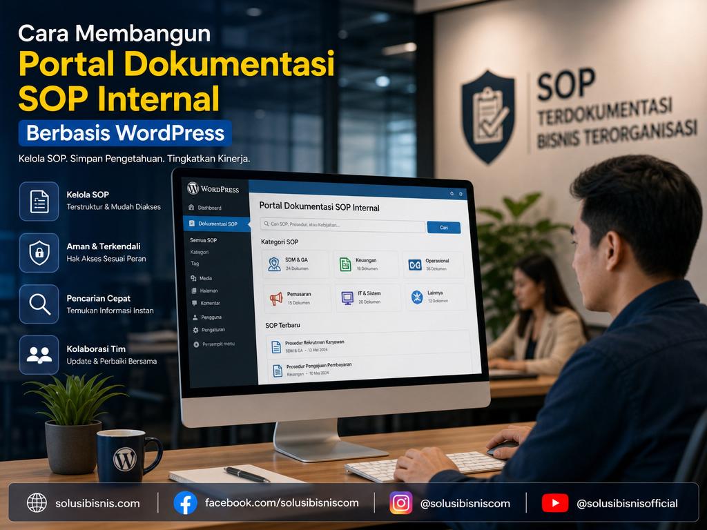 portal dokumentasi sop internal berbasis wordpress untuk bisnis