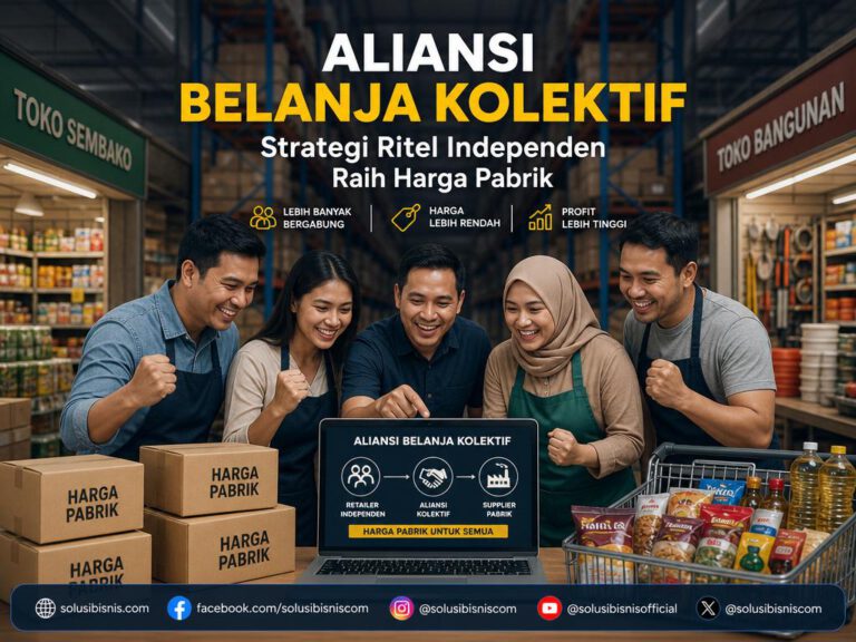 Pemilik toko ritel independen membahas strategi aliansi belanja kolektif untuk mendapatkan harga pabrik yang lebih baik dan bersaing di pasar.