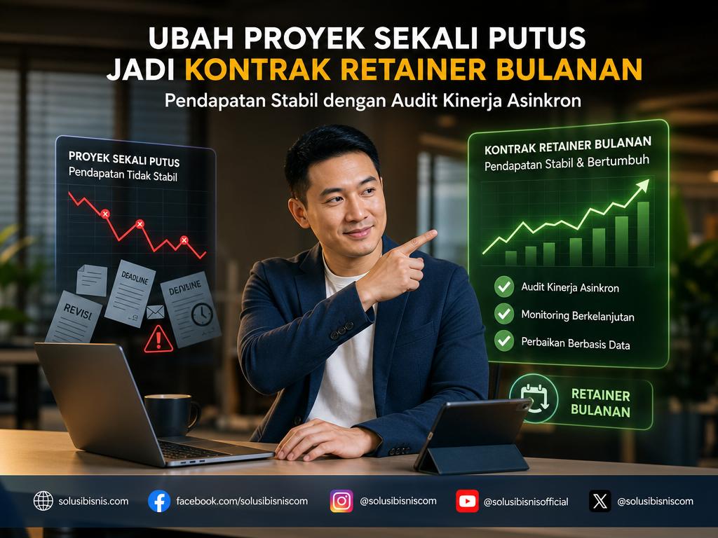 Cara Mengubah Proyek Sekali Putus Menjadi Kontrak Retainer Bulanan Menggunakan Audit Kinerja Asinkron