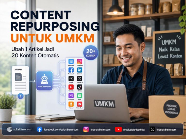 content repurposing untuk UMKM mengubah satu artikel jadi banyak konten otomatis