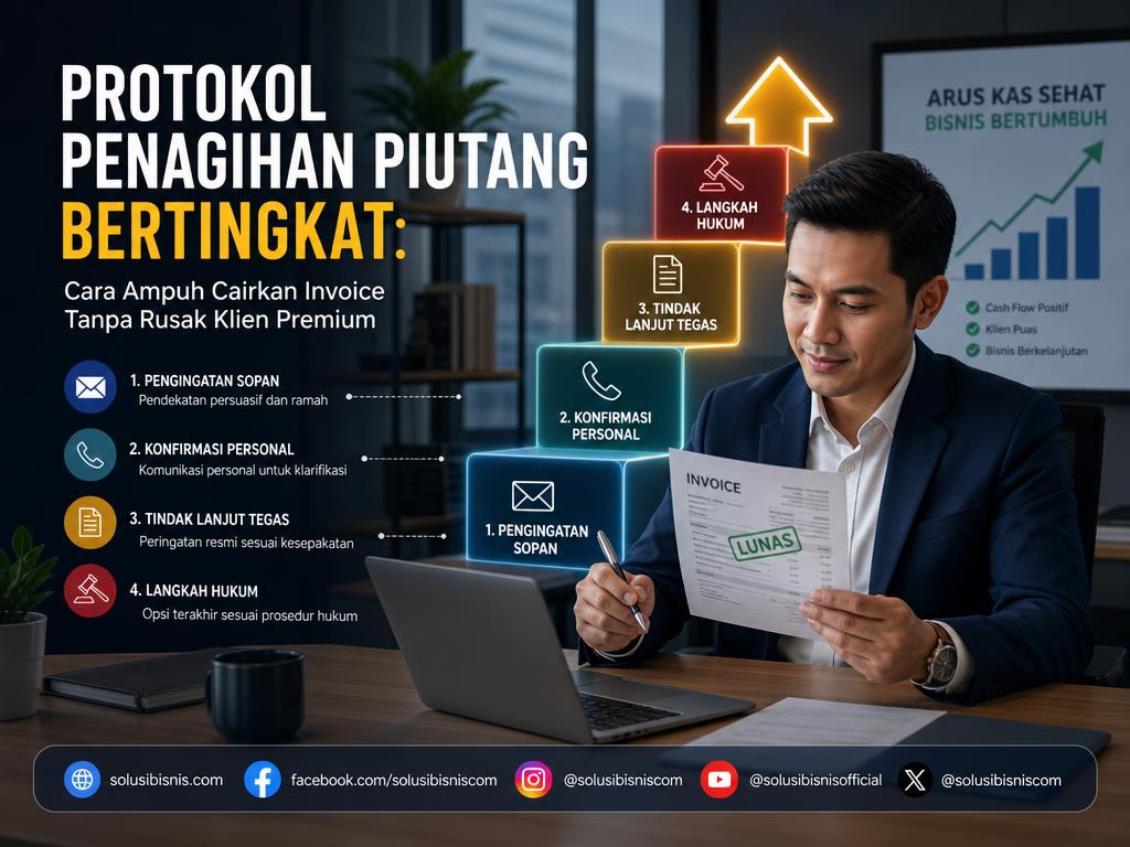 Protokol Penagihan Piutang Bertingkat: Cara Bisnis Jasa Mencairkan Invoice Tertunggak Tanpa Merusak Hubungan dengan Klien Premium