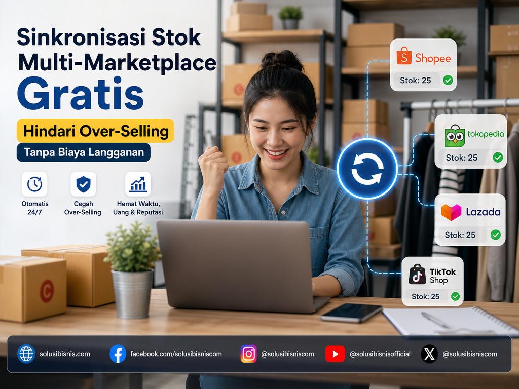 Otomasi Sinkronisasi Stok Multi-Marketplace Gratis: Cara Menghindari Over-Selling Tanpa Biaya Langganan Sistem Integrator Mahal