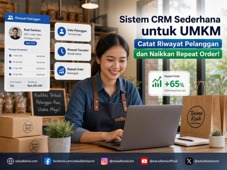 sistem CRM sederhana untuk UMKM untuk mencatat riwayat pelanggan