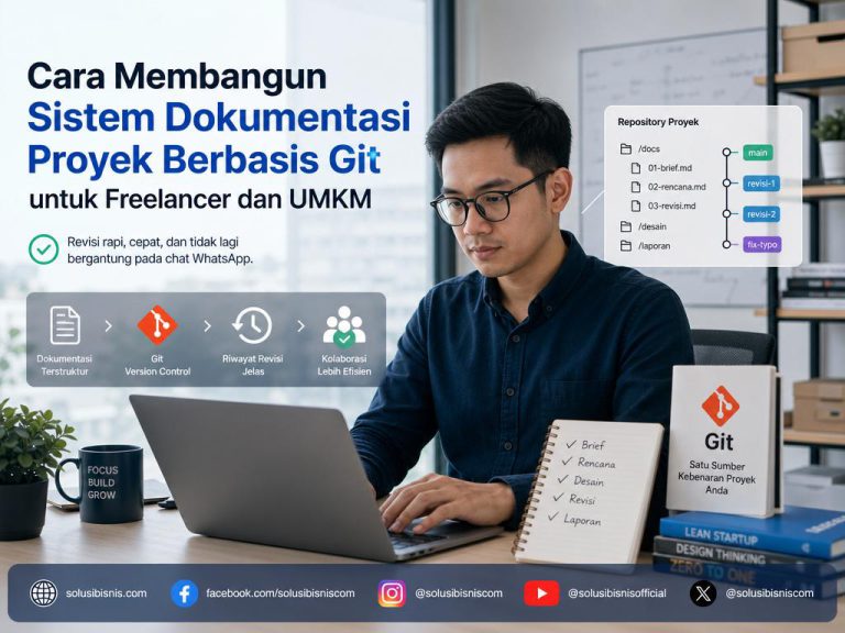 sistem dokumentasi proyek berbasis Git untuk freelancer dan UMKM