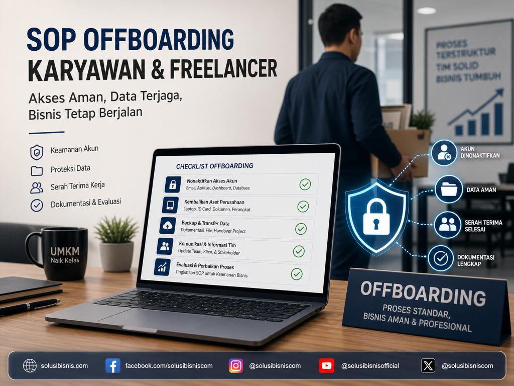 SOP offboarding karyawan dan freelancer untuk menjaga keamanan data bisnis UMKM