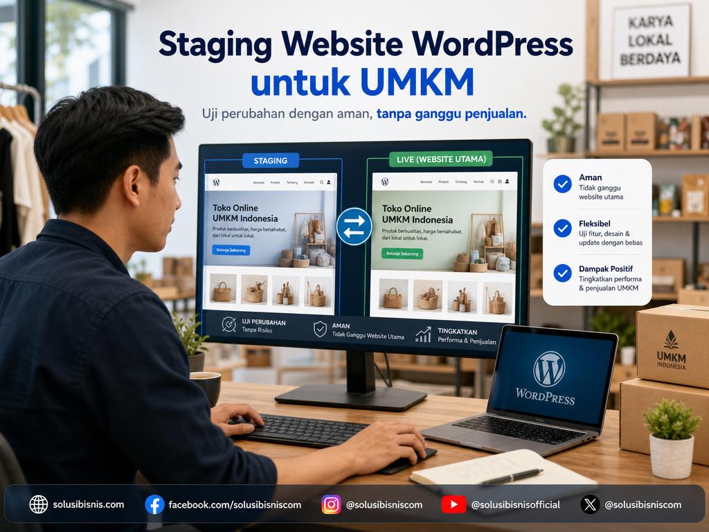 Cara Membuat Staging Website WordPress untuk UMKM Tanpa Ganggu Penjualan