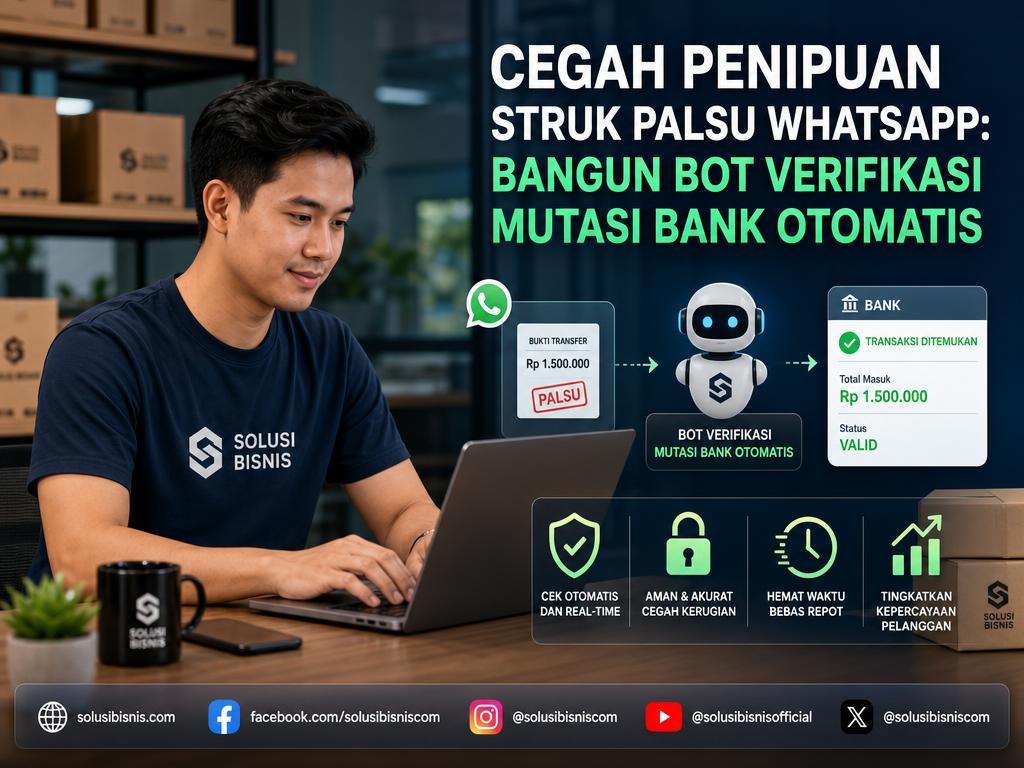 Cara Menghentikan Penipuan Struk Transfer Palsu di WhatsApp Menggunakan Bot Verifikasi Mutasi Bank Otomatis di Server Mandiri