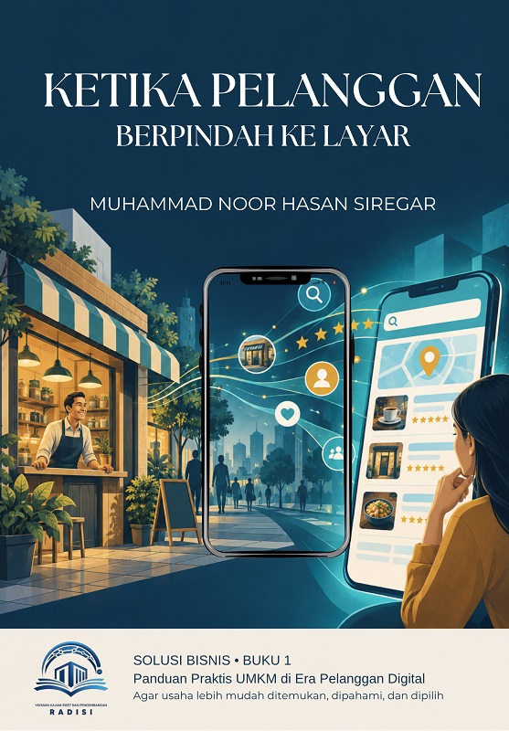 Sampul buku Ketika Pelanggan Berpindah ke Layar karya Muhammad Noor Hasan Siregar