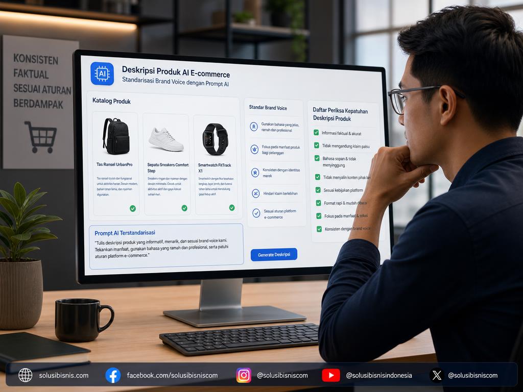 Prinsip Standardisasi Brand Voice pada Penulisan Deskripsi Produk E-Commerce Berbantuan Prompt AI